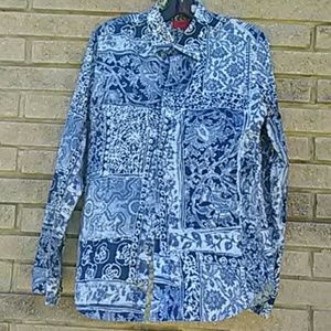 mens 100& cotton print shirt Hugo Boss